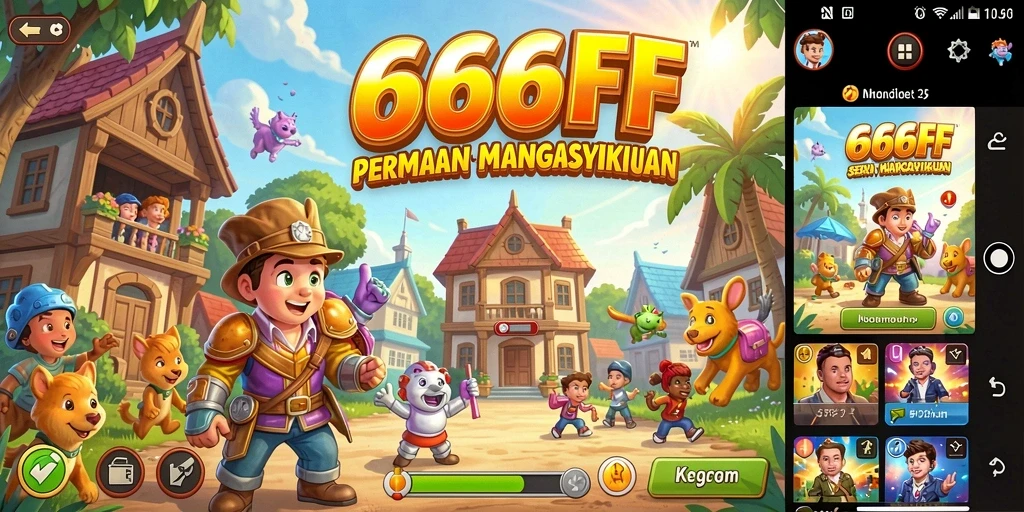 Tampilan gameplay menarik dari 666FF dengan aksi Arcade yang intens.