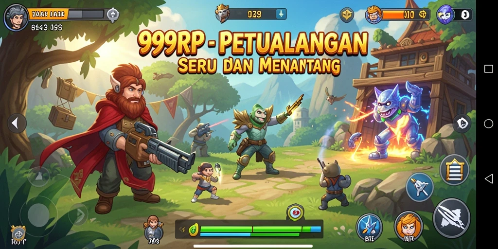Tampilan gameplay menarik dalam petualangan 99RP.