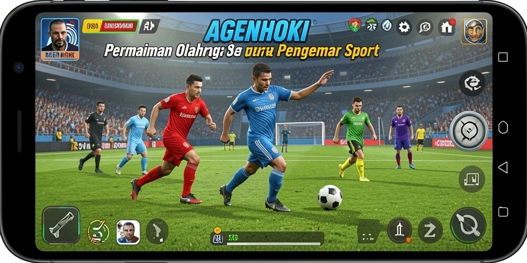 Tampilan permainan AGENHOKI yang mendebarkan dan penuh aksi.