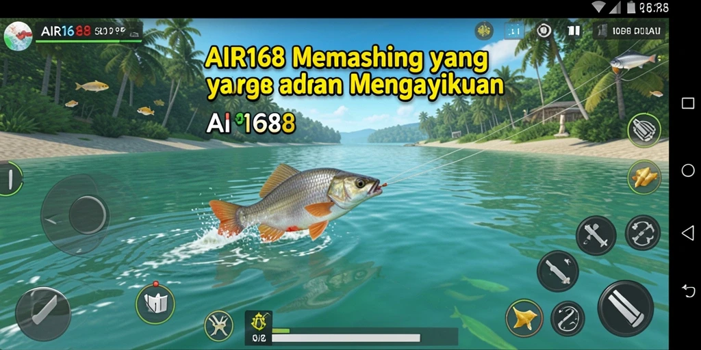 Tangkapan besar dan pemandangan laut yang menakjubkan dalam gameplay AIR168.