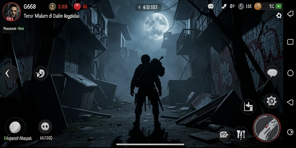 Tampilan gameplay G668 yang mencekam dan menegangkan.