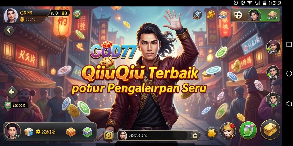 Screenshot utama GOD77 menampilkan permainan QiuQiu yang seru.