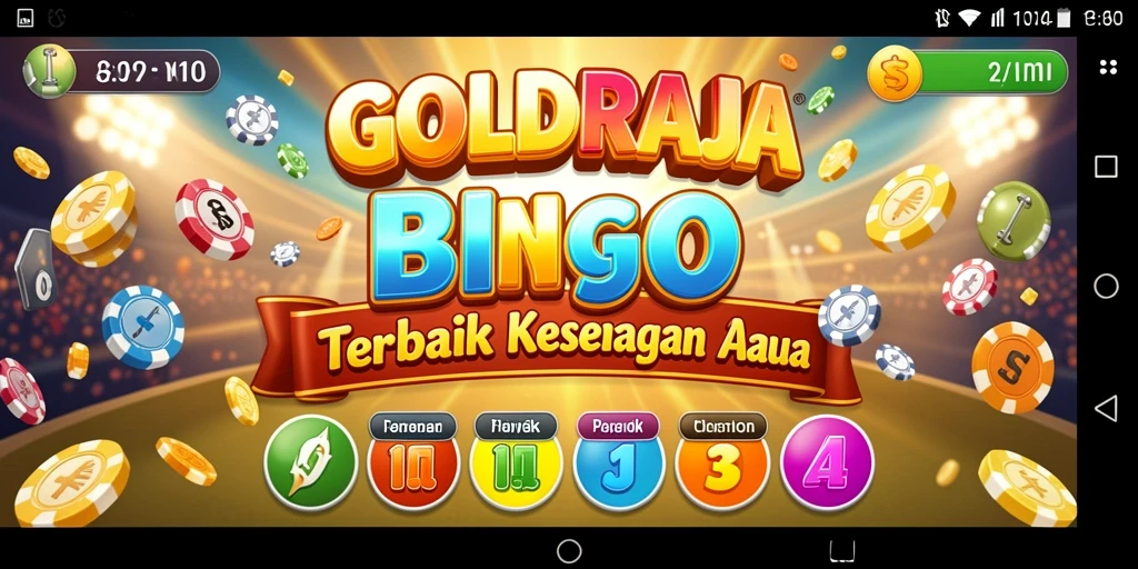 Tampilan gameplay seru di GOLDRAJA Bingo.