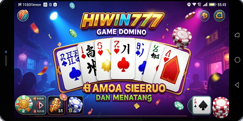 Gameplay seru dari HIWIN777 dalam bermain Domino.