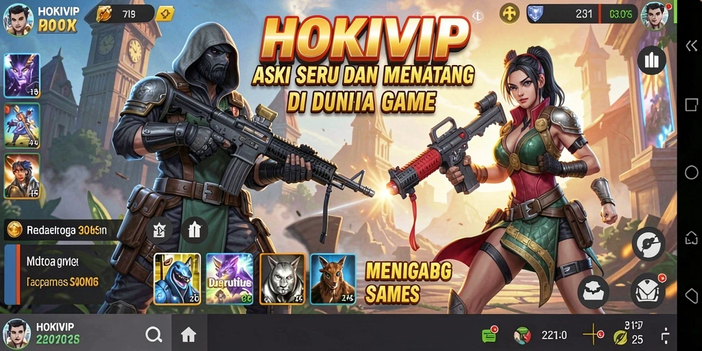 Tampilan seru gameplay HOKIVIP yang menampilkan aksi mendebarkan.