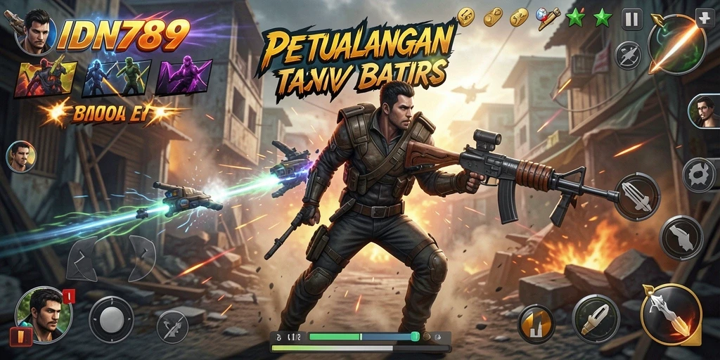 Tampilan gameplay IDN789 yang penuh aksi dan tantangan.