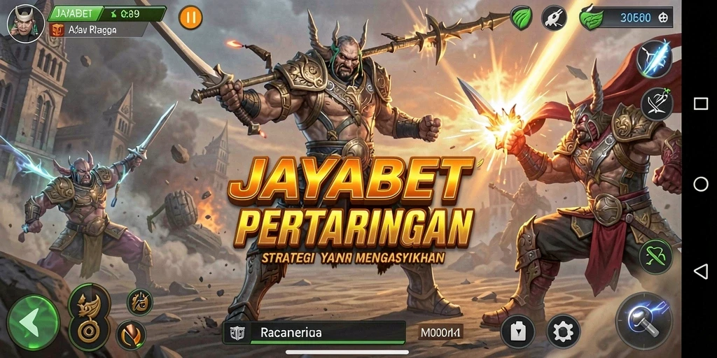 Screenshot menampilkan aksi strategis dalam gameplay JAYABET.