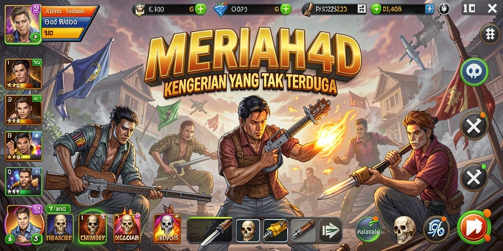 Tampilan gameplay mengerikan dari MERIAH4D yang menegangkan.