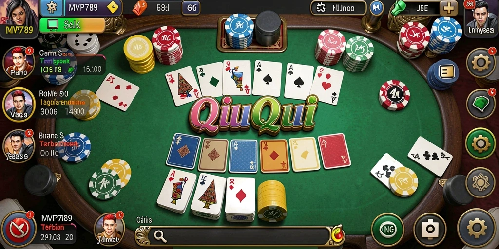 Tampilan seru gameplay QiuQiu di MVP789.