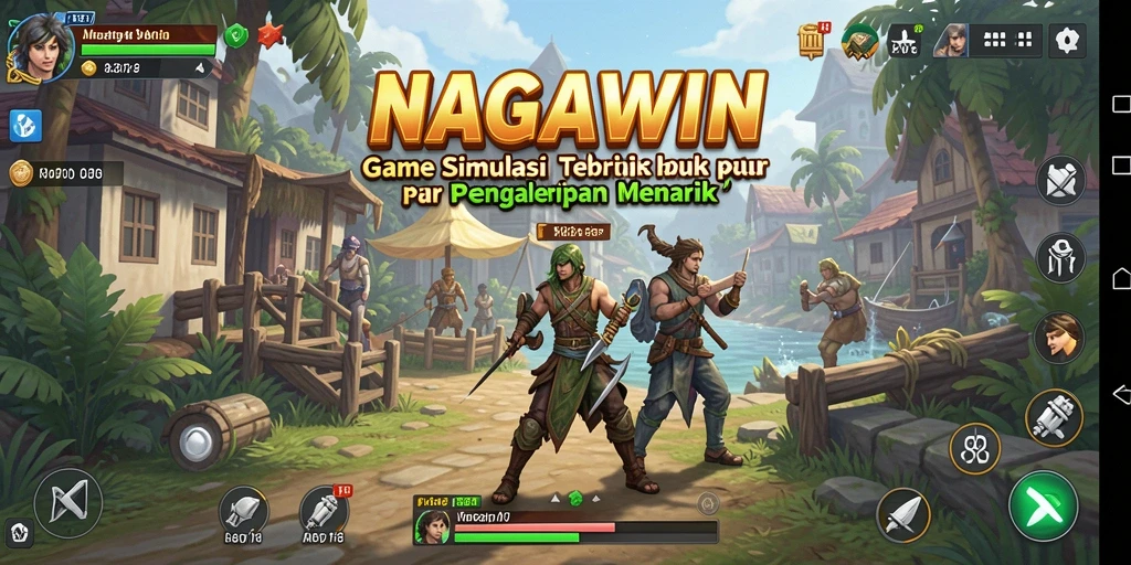 Tampilan gameplay NAGAWIN yang menarik dan realistis.
