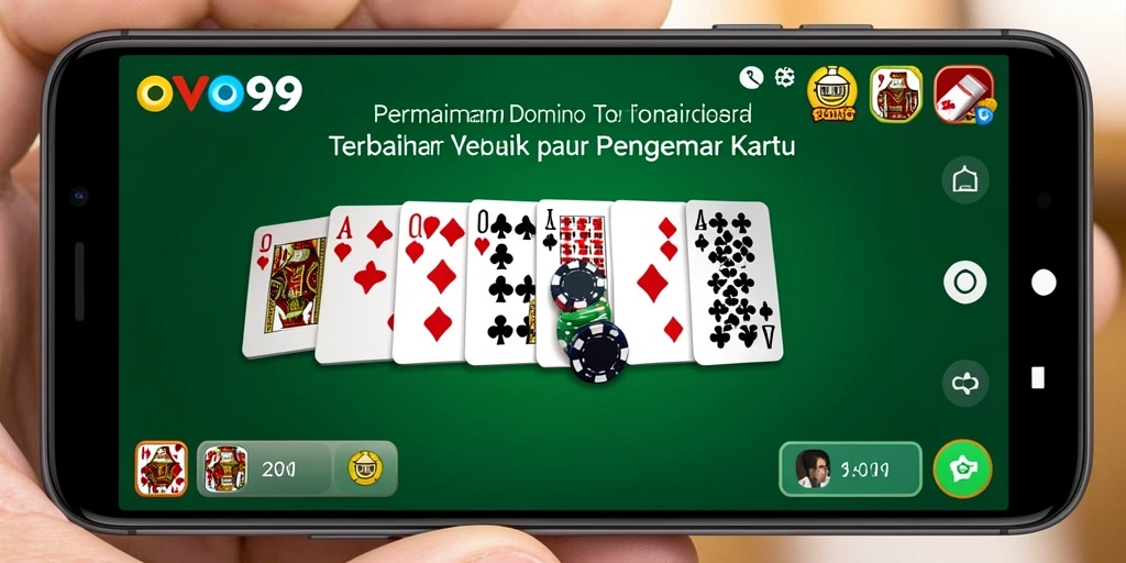 Tampilan menarik dari gameplay Domino di OVO99.