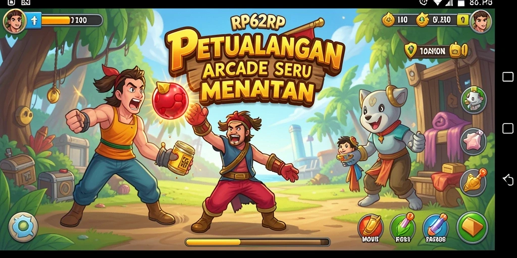 Tampilan gameplay seru dan penuh tantangan dari RP62RP.