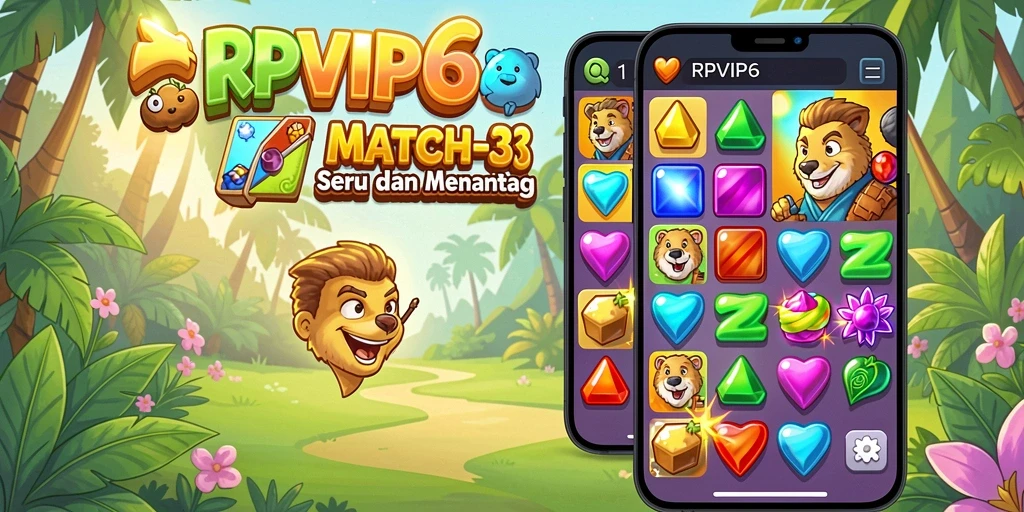 Tampilan gameplay RPVIP6 yang penuh warna dan seru.