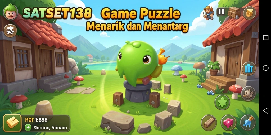 Tangkapan layar SATSET138 menunjukkan gameplay puzzle yang penuh tantangan.