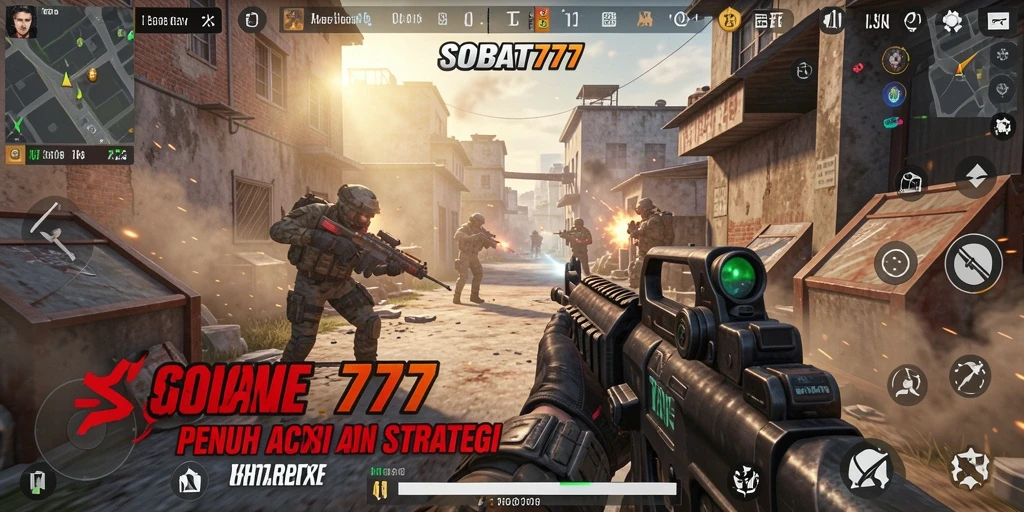 Tampilan gameplay SOBAT777 dengan aksi tembak-menembak yang seru.
