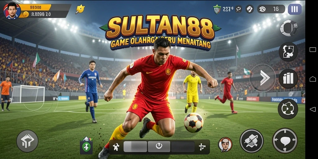Tampilan gameplay menarik SULTAN88 dengan aksi olahraga yang seru.