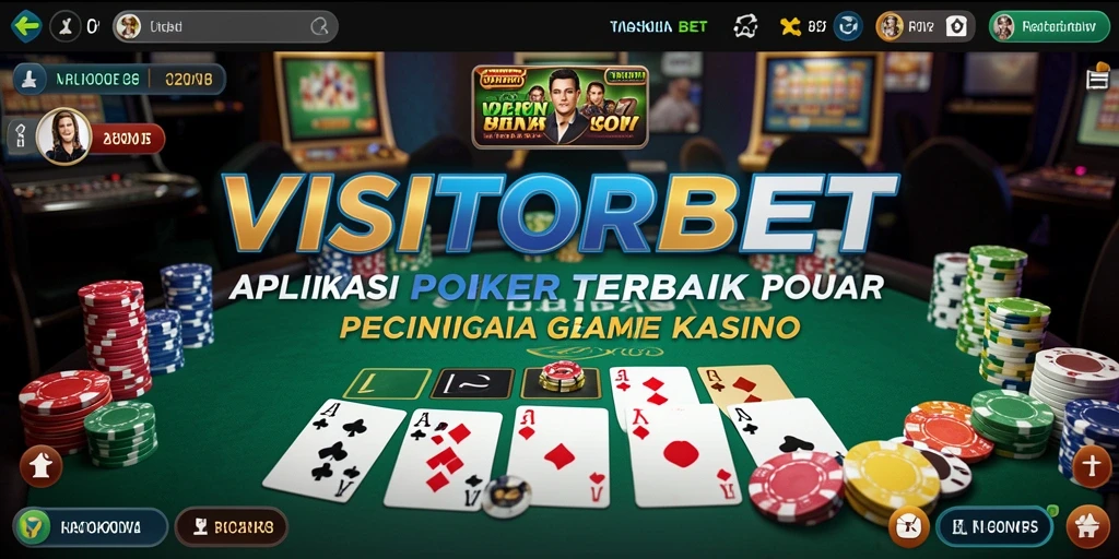 Tampilan utama game Poker VISITORBET dengan fitur menarik dan gameplay menyenangkan.