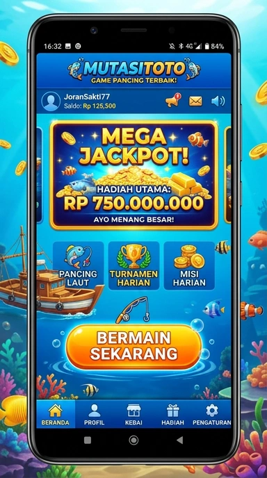 Tampilan antarmuka mutasitoto yang sederhana dan menarik.